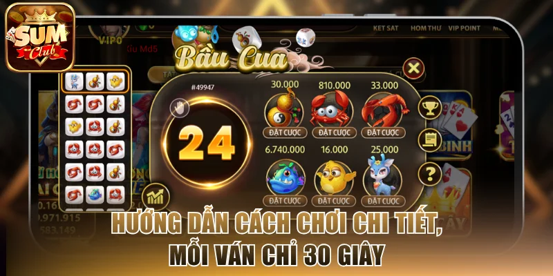 Hướng dẫn cách chơi chi tiết, mỗi ván chỉ 30 giây